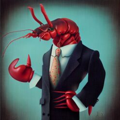 Lobster business person